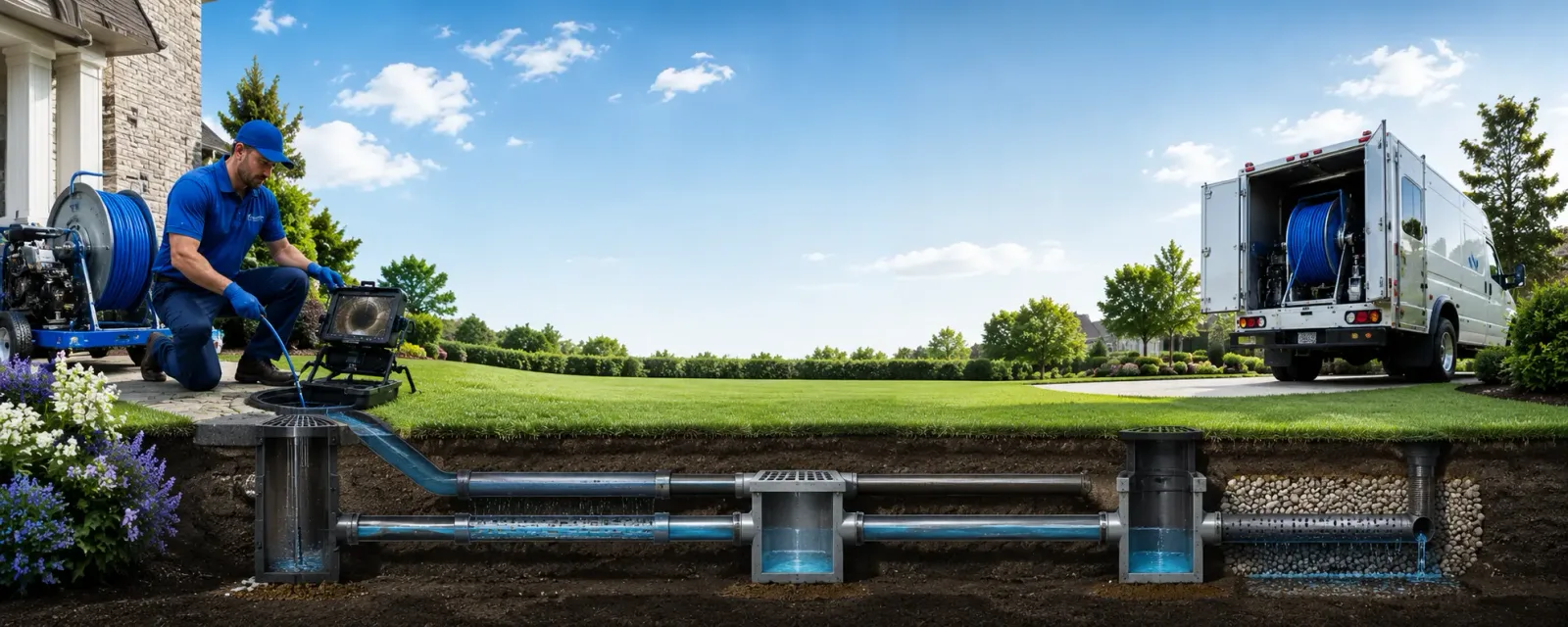 Outdoor drain cleaning information for Goodell, IA
